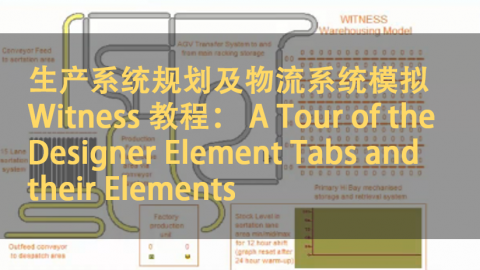 生产系统规划及物流系统模拟 Witness 教程： A Tour of the Designer Element Tabs and their Elements | 英语