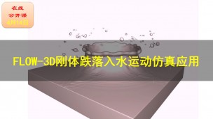 【公开课】FLOW-3D刚体跌落入水运动仿真应用