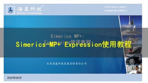 Simerics-MP+ Expression使用教程