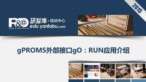 gPROMS外部接口gO：RUN应用介绍