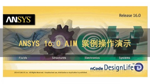 ANSYS 16.0 AIM 案例操作演示(英文教学）